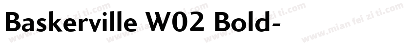 Baskerville W02 Bold字体转换